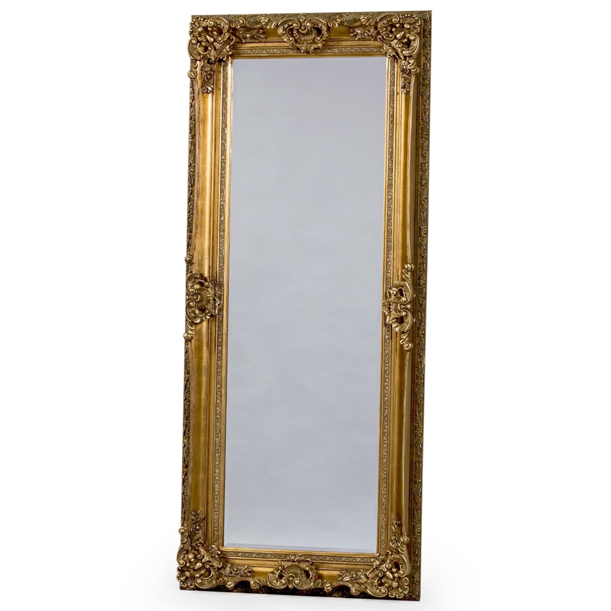 Well Known Gold Tall Antique French Style Mirror (View 11 of 15)