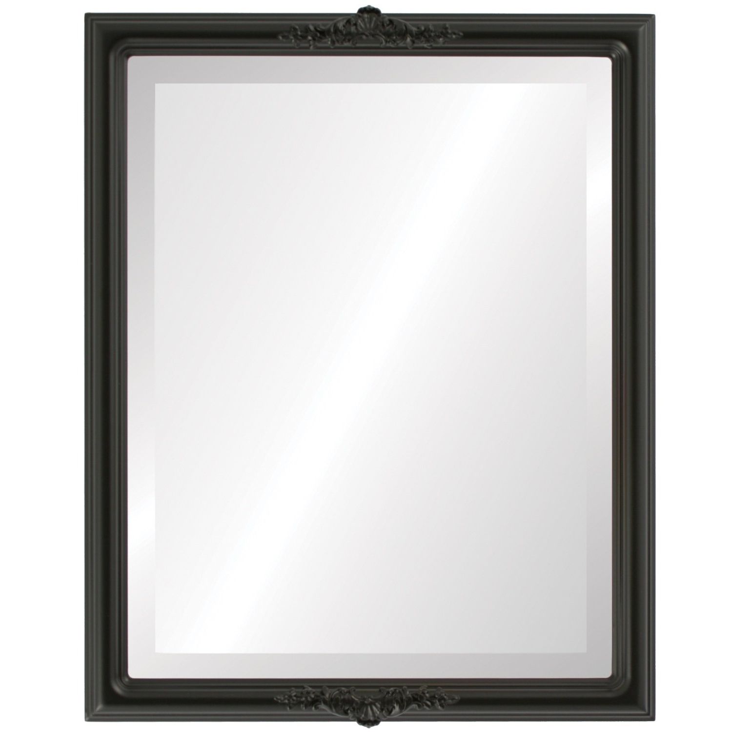 Well Known Matte Black Rectangular Wall Mirrors Pertaining To The Oval And Round Mirror Store Contessa Framed Rectangle Mirror In (View 4 of 15)