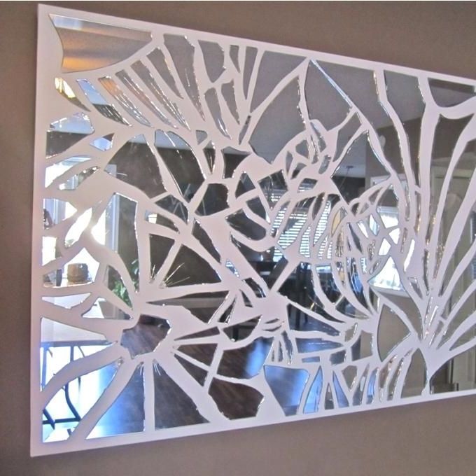 Well Known Printed Art Glass Wall Mirrors Regarding Broken Glass Wall Art 3 Hand Made Mirrormosaic Decor Ideas Diy (View 8 of 15)