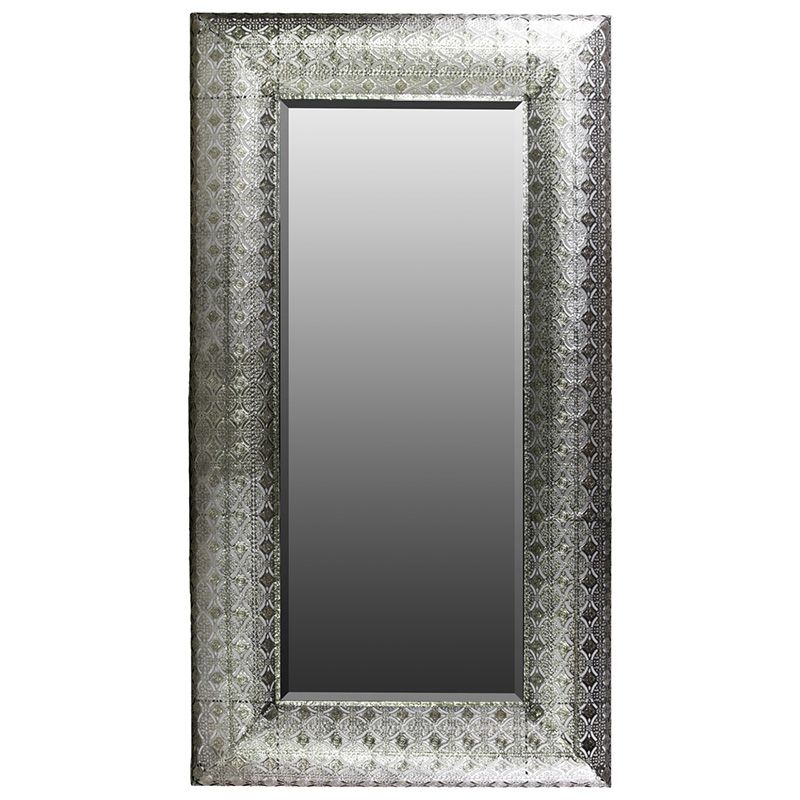 Well Known Squared Corner Rectangular Wall Mirrors Throughout Benzara Metal Rectangular Wall Mirror – Mirrors At Hayneedle (View 3 of 15)