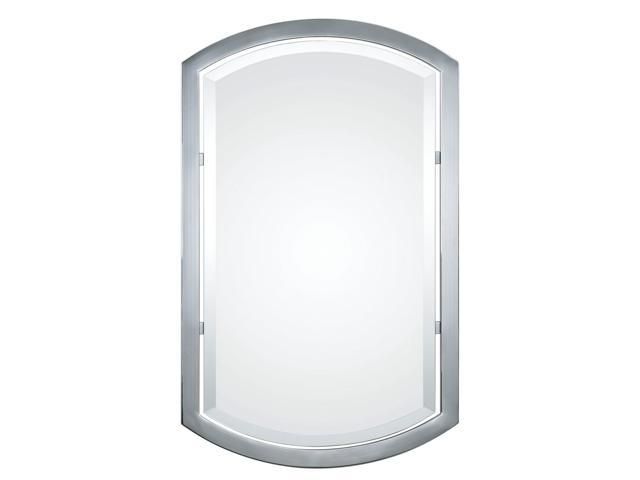 Well Liked Polished Chrome Tilt Wall Mirrors For 37" Jocelyn Contemporary Arched Wall Mirror With Polished Chrome Plated (View 6 of 15)