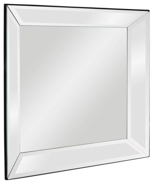 Well Liked Square Modern Wall Mirrors In Howard Elliott 65018 Vogue Square Mirror On Mirror Mirror W/ Beveled (View 6 of 15)