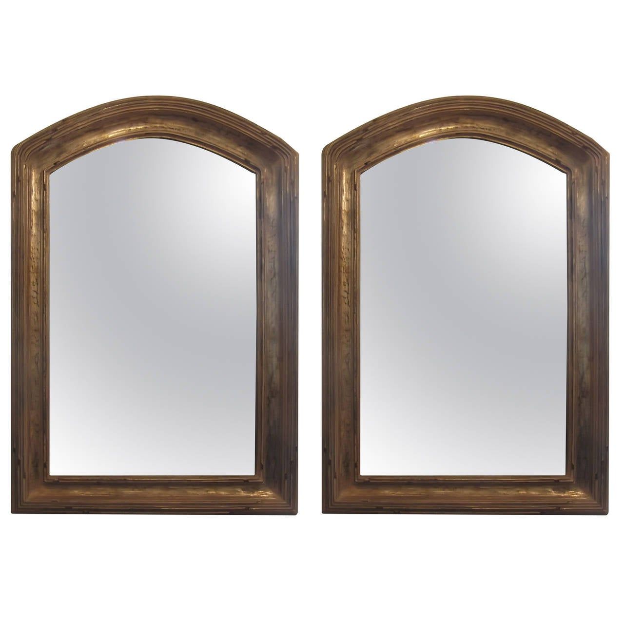 Widely Used Gold Arch Top Wall Mirrors Within Pair Of Giltwood Arched Top Mirrors At 1stdibs (View 7 of 15)