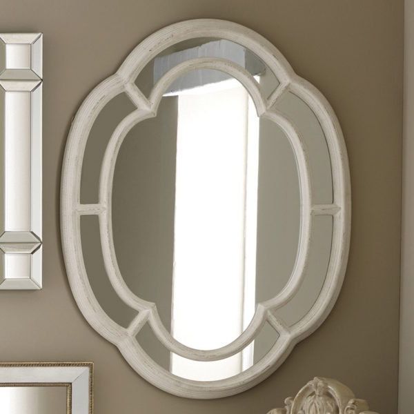 Wooden Oval Wall Mirrors In Trendy Grey Wood Oval Wall Mirror – Avenue Interiors (View 8 of 15)