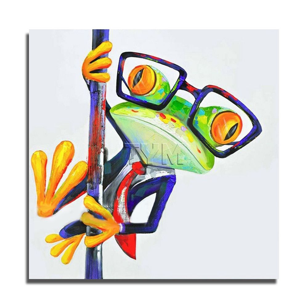 2017 Frog Painting Canvas Art High Quality Oil Painting On Canvas Pictures  Modern Decoration Wall Art Living Room Decor Pictures – Painting &  Calligraphy – Aliexpress For Frog Wall Art (View 8 of 15)