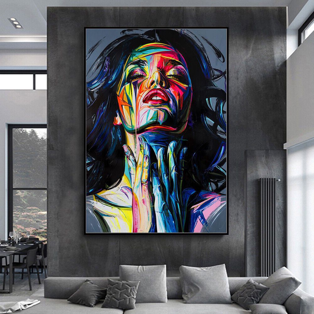 2017 Oil Painting Wall Art For Mintura Handmade Girl Oil Painting On Canvas Abstract Wall Art Modern Home  Decor (View 13 of 15)