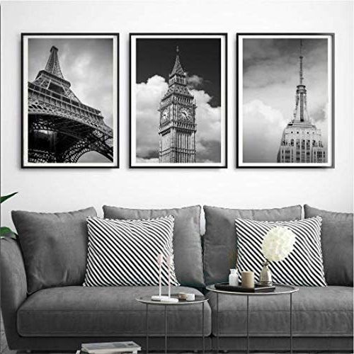 2018 Town Wall Art Throughout Amazon: Set Of 3 City Prints, London, New York, Paris, City Wall Art, Wall  Decor Print, Travel, Living Room Decor, Anniversary Gift, Birthday Gift :  Handmade Products (View 8 of 15)