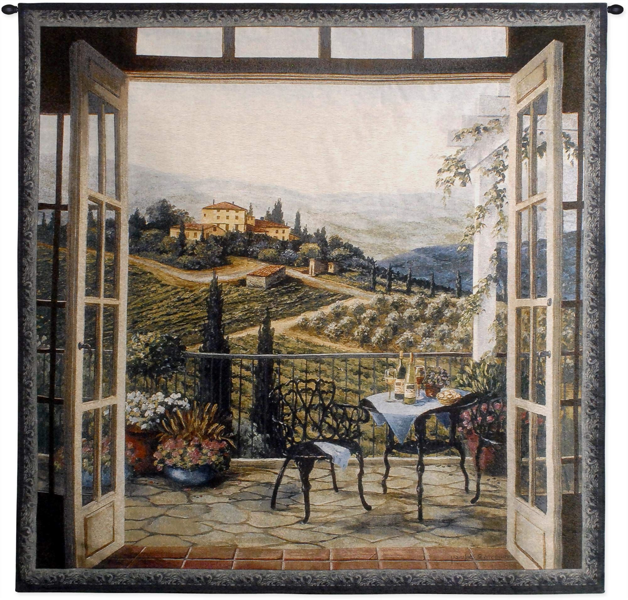 [%amazon: Balcony View Of The Villabarbara Felisky | Woven Tapestry Wall  Art Hanging | Peaceful Countryside Lanscape | 100% Cotton Usa Size 53x53 :  Home & Kitchen Inside Recent Villa View Wall Art|villa View Wall Art For Most Popular Amazon: Balcony View Of The Villabarbara Felisky | Woven Tapestry Wall  Art Hanging | Peaceful Countryside Lanscape | 100% Cotton Usa Size 53x53 :  Home & Kitchen|most Up To Date Villa View Wall Art Intended For Amazon: Balcony View Of The Villabarbara Felisky | Woven Tapestry Wall  Art Hanging | Peaceful Countryside Lanscape | 100% Cotton Usa Size 53x53 :  Home & Kitchen|trendy Amazon: Balcony View Of The Villabarbara Felisky | Woven Tapestry Wall  Art Hanging | Peaceful Countryside Lanscape | 100% Cotton Usa Size 53x53 :  Home & Kitchen With Villa View Wall Art%] (Photo 1 of 15)