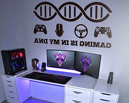 Amazon: Gaming Room, Gaming Decor, Battle Station, Gamer Setup, Gamer,  Gamer Wall Decals, Gamer Decor, Gamer Wall Art, Games, Video Games, Sticker  : Video Games Inside Most Recent Games Wall Art (View 13 of 15)