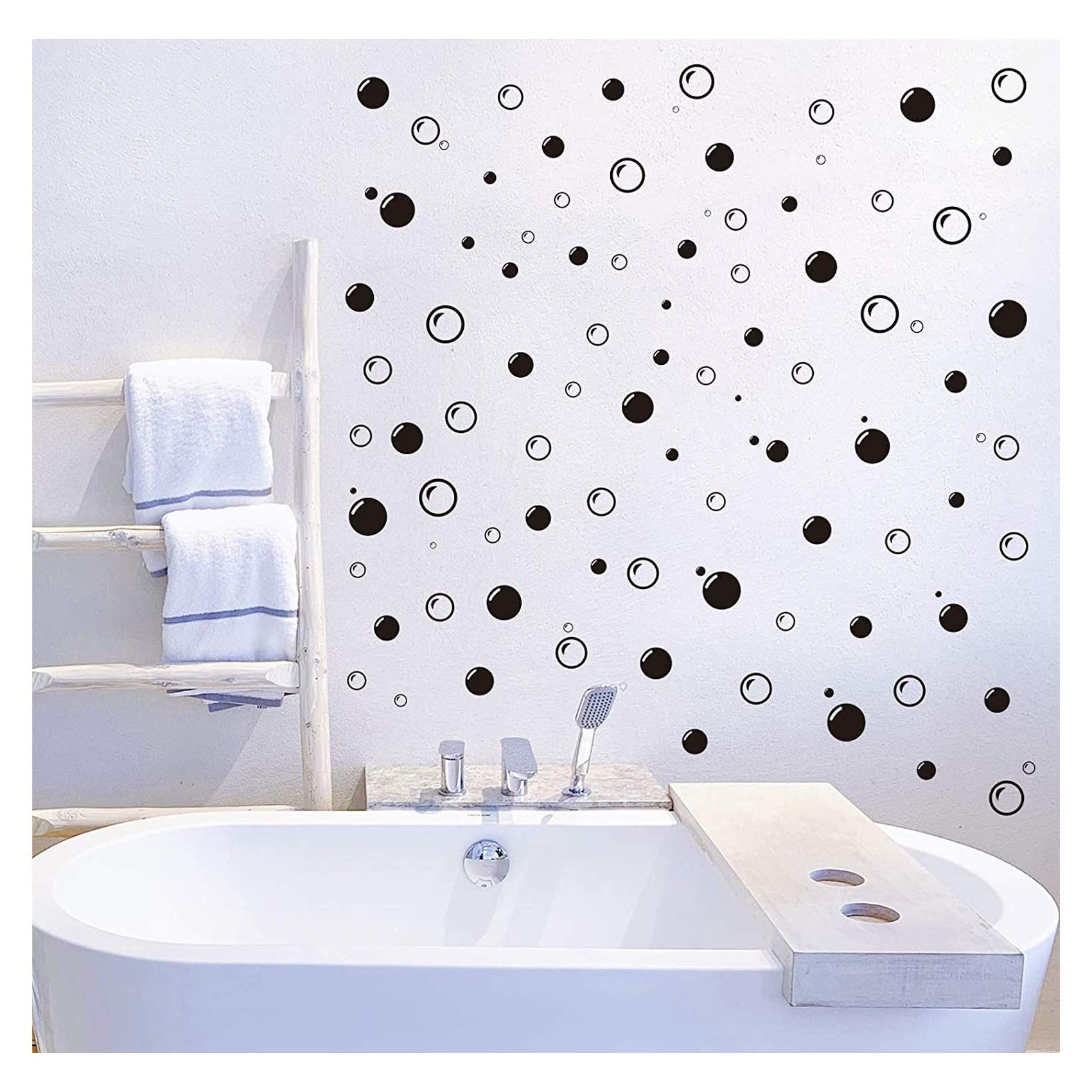 Amazon: Vinyl Bubble Wall Sticker, 100pcs Bubble Wall Decals Bathroom Decor  Wall Art Sticker For Bedroom Living Room Laundry Room Wall Decor : Baby Inside Best And Newest Bubble Wall Art (Photo 12 of 15)