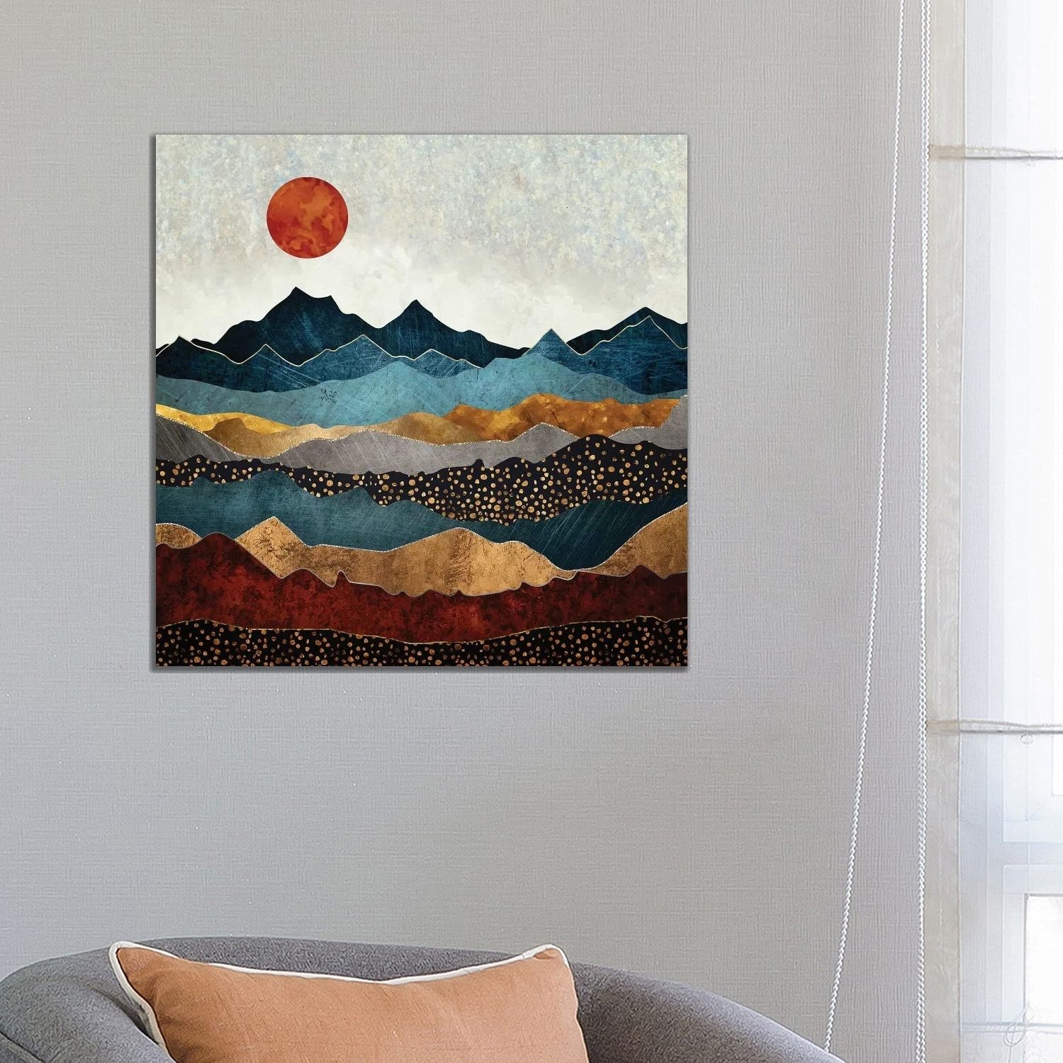 Amber Dusk Wood Wall Art Within Most Popular Icanvas "amber Dusk"spacefrog Designs Canvas Print – Overstock –  25642984 (Photo 3 of 15)