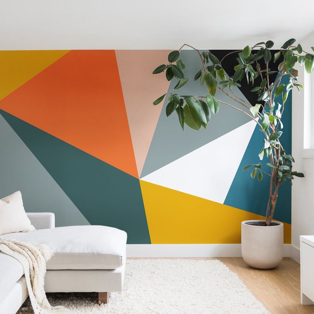 Bedroom Wall Paint,  Bedroom Wall Designs, Room Wall Painting Intended For Well Liked Modern Geometric Wall Art (View 9 of 15)