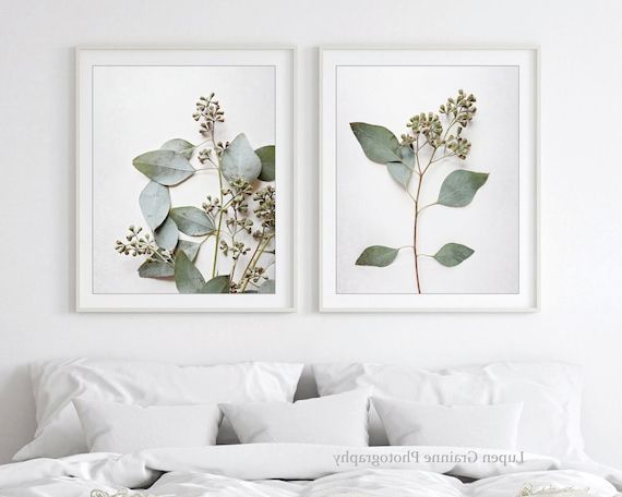 Best And Newest Eucalyptus Leaves Wall Art With Eucalyptus Leaves Prints Set Of Two Prints Leaf Wall Art – Etsy Italia (View 1 of 15)