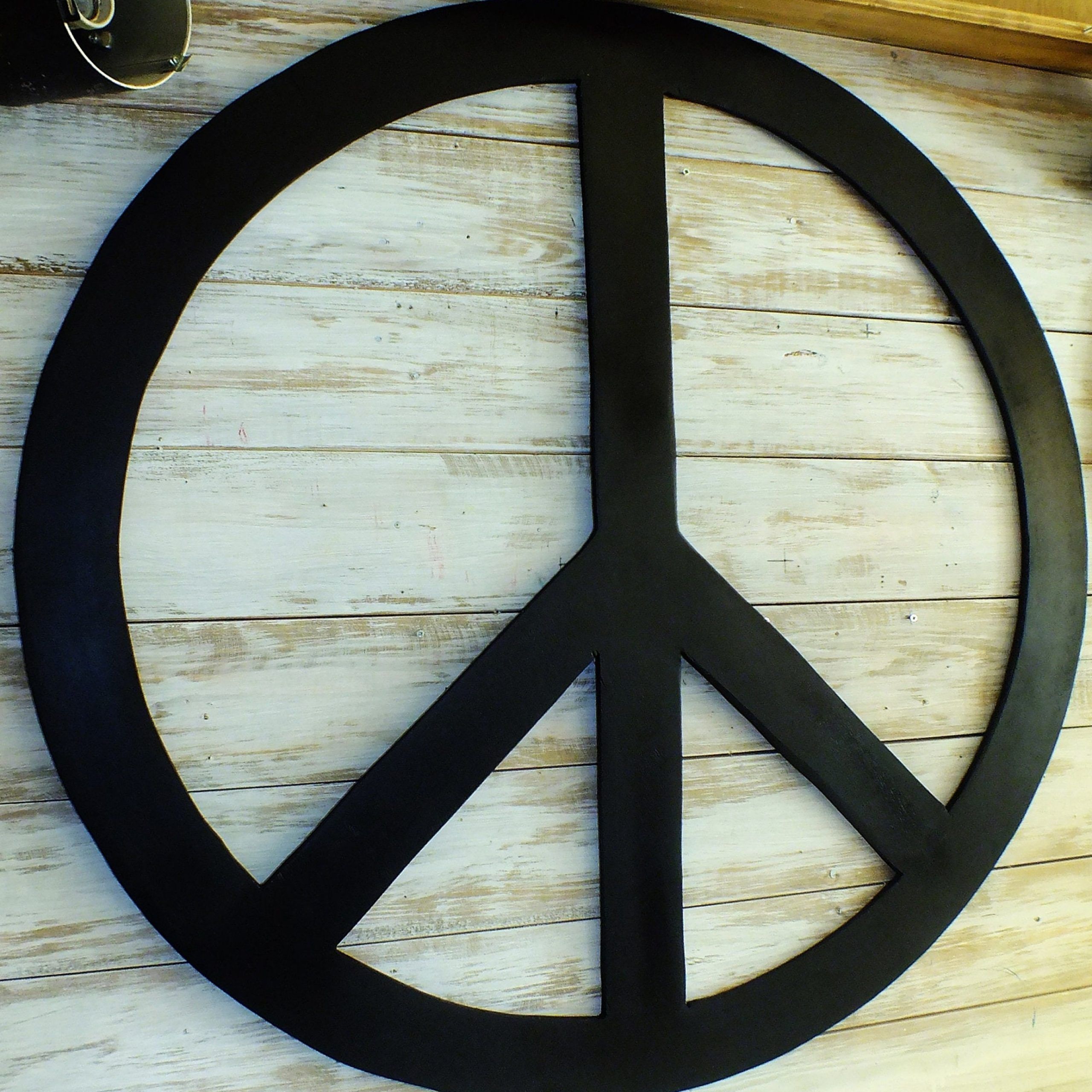 Boho Wall Decor Big Peace Sign Wall Art Reclaimed Wood Hippie – Etsy Sweden Within Most Recent Peace Wood Wall Art (View 12 of 15)