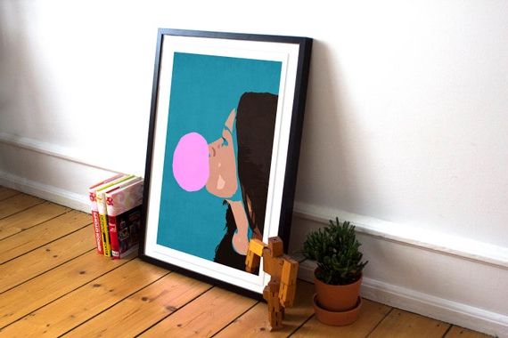 Bubble Gum Wood Wall Art In Well Liked Bubblegum Print Bubble Gum Wall Art Street Art Print Bubble – Etsy (View 13 of 15)