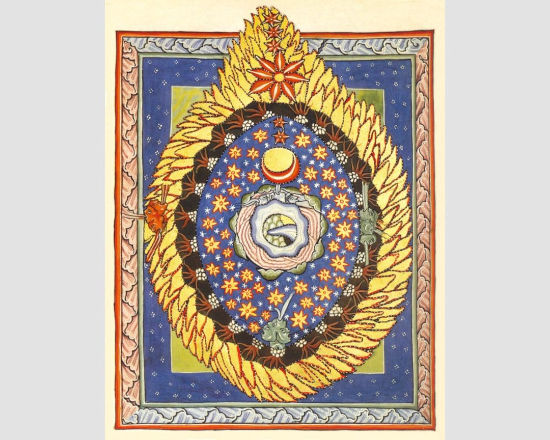 Cosmic Egg Wall Art Throughout Well Known Hildegard Of Bingen Art Print The Universe Illuminated – Etsy (Photo 1 of 15)