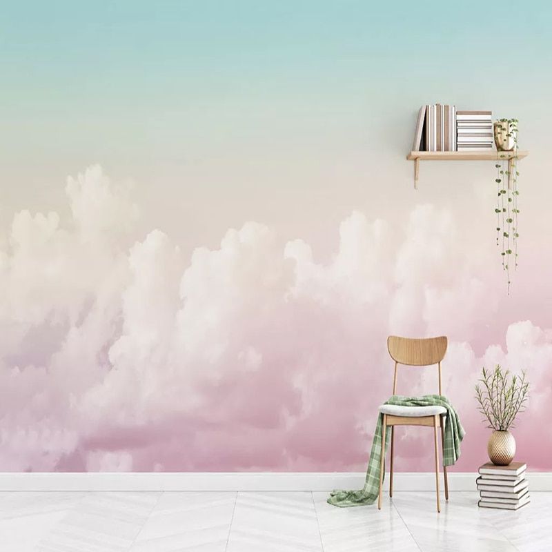 Custom Mural Wallpaper 3d Pink Sky Clouds Wall Painting Living Room Girls  Bedroom Background Wall Decor Modern Simple Wallpapers – Wallpapers –  Aliexpress Throughout Most Current Pink Sky Wall Art (View 4 of 15)