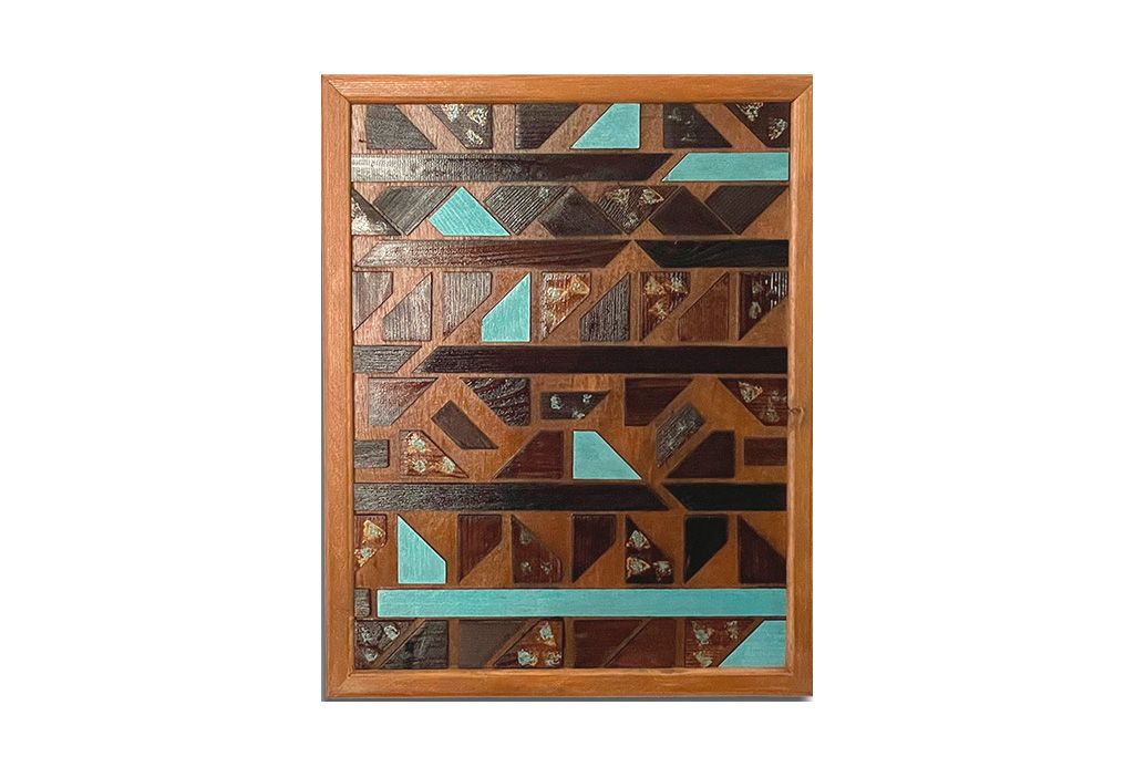 Dark Teal Wood Wall Art In Well Liked Teal Abstract" 3d Wall Art Wooden Wall Decor Framed Wood Wall Hanging Home  Office Decor (Photo 6 of 15)