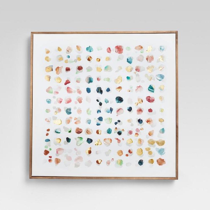 Dots Wall Art In Well Known Project 62 Multicolored Abstract Watercolor Dots Wall Art (View 7 of 15)