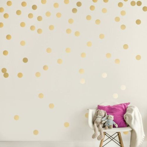 Dots Wall Art Throughout Most Recently Released Polka Dot Wall Stickers Circle Children's Bedroom Decal Nursery Wall Art  Sticker (View 15 of 15)