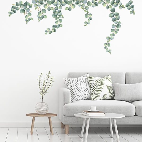 Eucalyptus Leaves Wall Art Regarding Widely Used Wall Sticker – Eucalyptus Leaves (View 6 of 15)