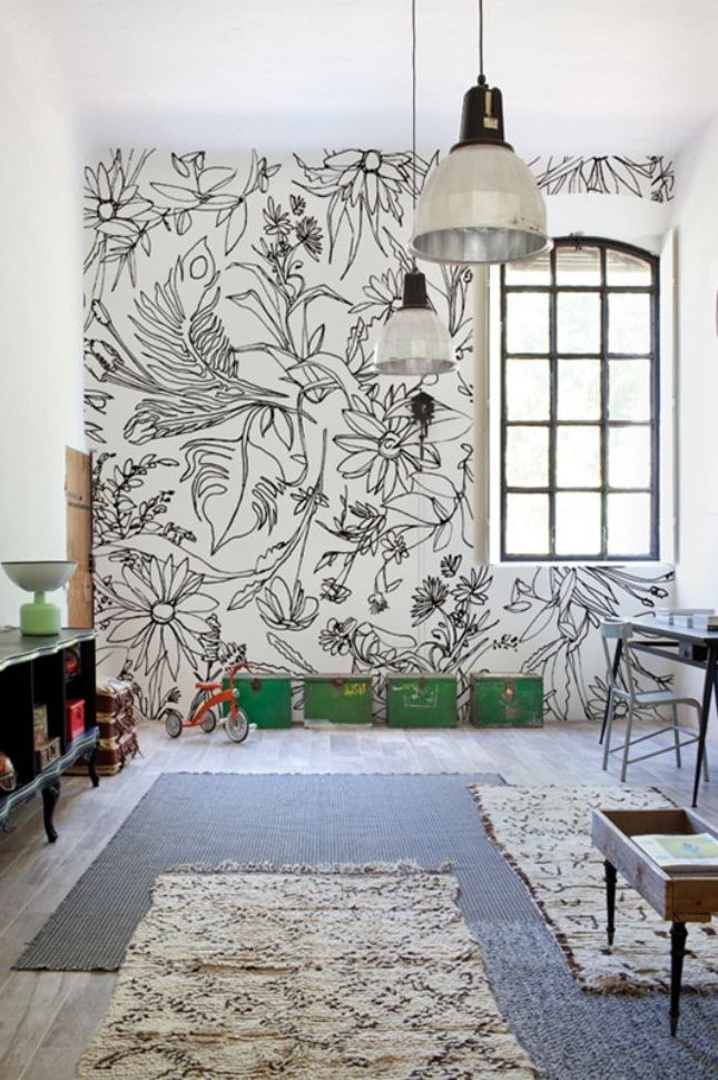 Famous Hand Drawn Wall Art With 48 Eye Catching Wall Murals To Buy Or Diy (Photo 1 of 15)