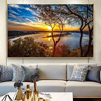 Featured Photo of  Best 15+ of Sunset Landscape Wall Art