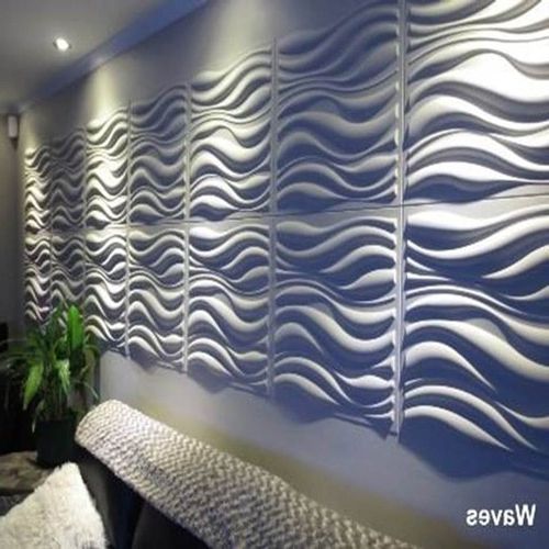 Fashionable Waves Wall Art Inside Wall Decor 3d – Waves Design (Photo 13 of 15)
