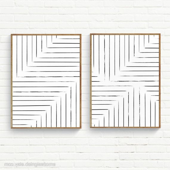 Favorite Minimalist Black Lines Wall Art Minimal Lines Posters 18x24 – Etsy Italia Inside Lines Wall Art (View 2 of 15)