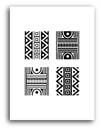 Favorite Tribal Pattern Wall Art With Amazon: Tribal Pattern Print, African Wall Art, 8 X 10 Inches, Unframed  : Handmade Products (View 1 of 15)