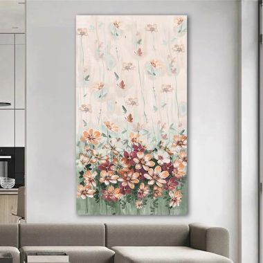 Floral Illustration Wall Art Intended For Most Popular Halftone Flowers Bouquet, Floral Illustration Wall Art, Leaf And Buds, Flower  Canvas Decor, Flower Canvas Print, Home Wall Decoration (View 4 of 15)