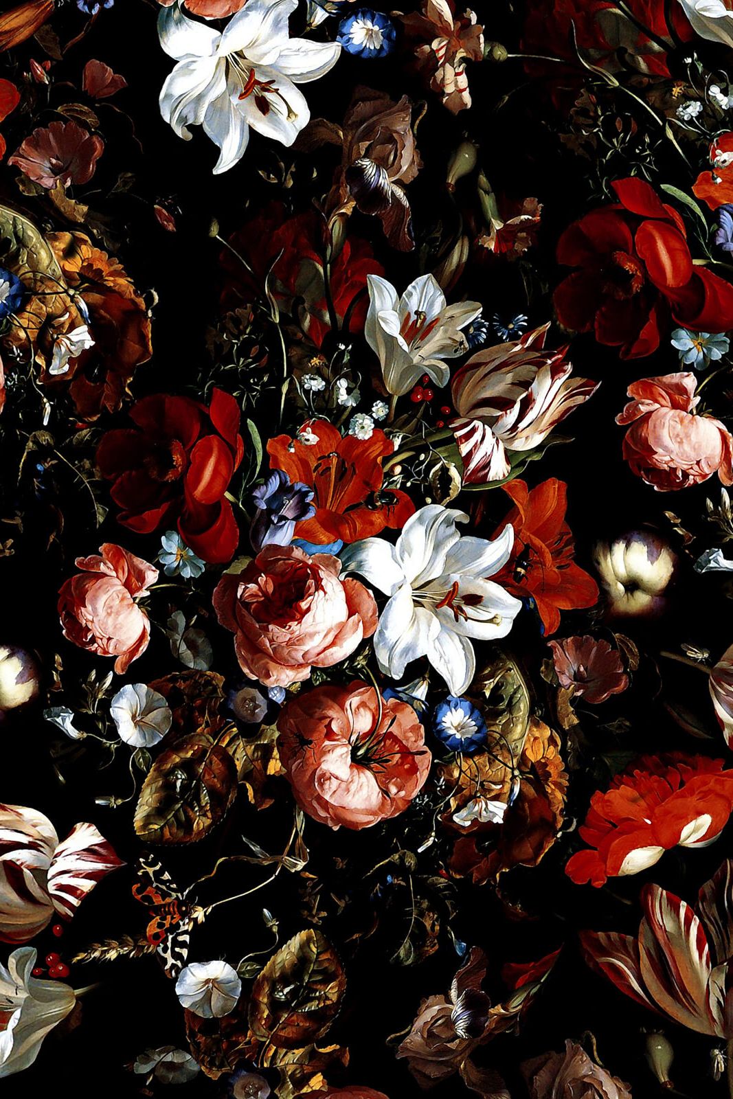 Flower Pattern Art – Big Wall Décor With Regard To Recent Night Garden Wall Art (View 10 of 15)