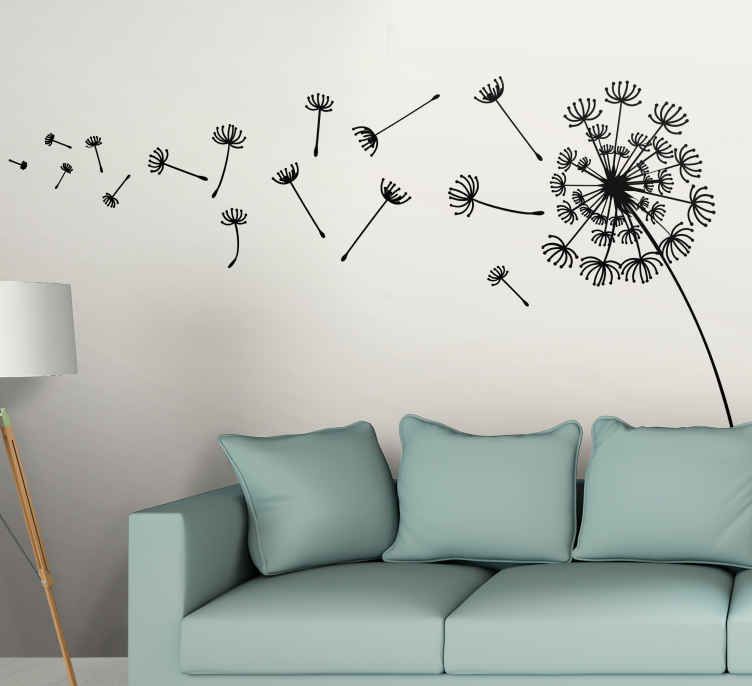 Flying Dandelion Wall Art With Regard To 2018 Flying Dandelions Flower Wall Decor – Tenstickers (View 4 of 15)