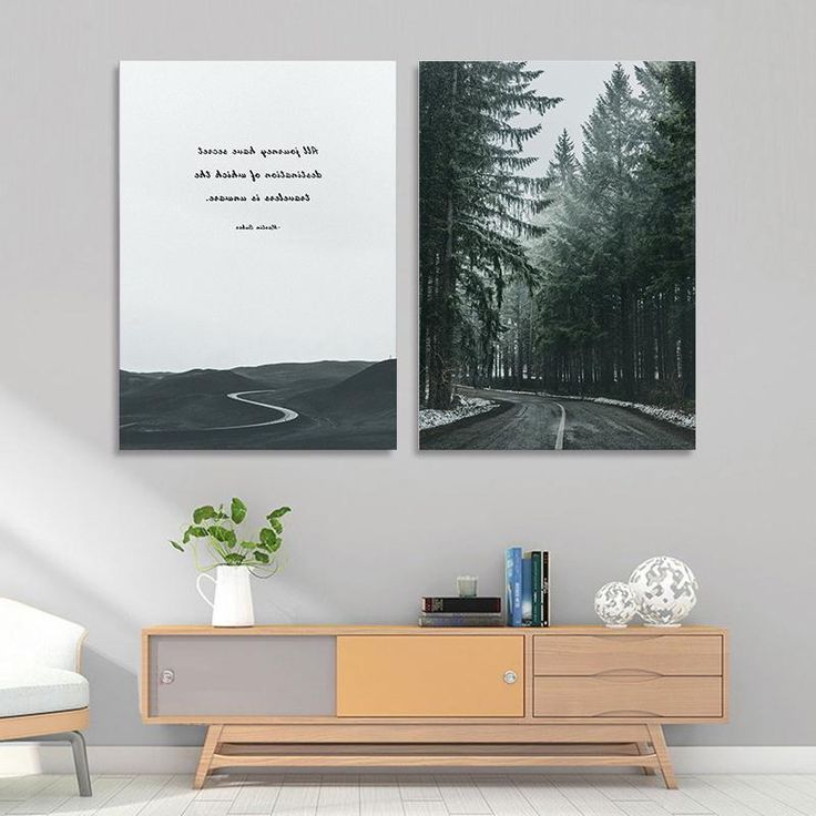Forest Wall Art, Dining Room Wall Decor, Modern Houses  Interior For Forest Wall Art (Photo 7 of 15)