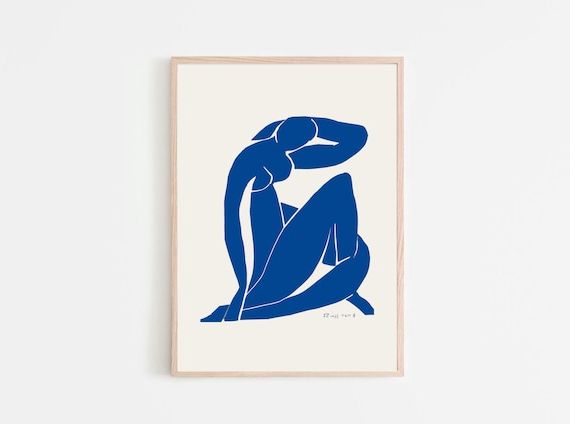 Henri Matisse Wall Art Blue Nude Ii Art Print Blue Nude – Etsy Italia With Best And Newest Blue Nude Wall Art (View 3 of 15)