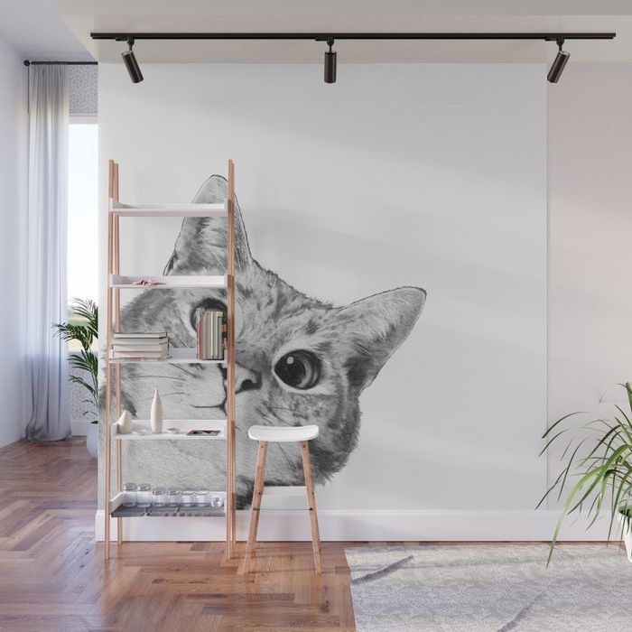 Latest Cats Wall Art For Sneaky Cat Wall Murallaura Graves (View 6 of 15)