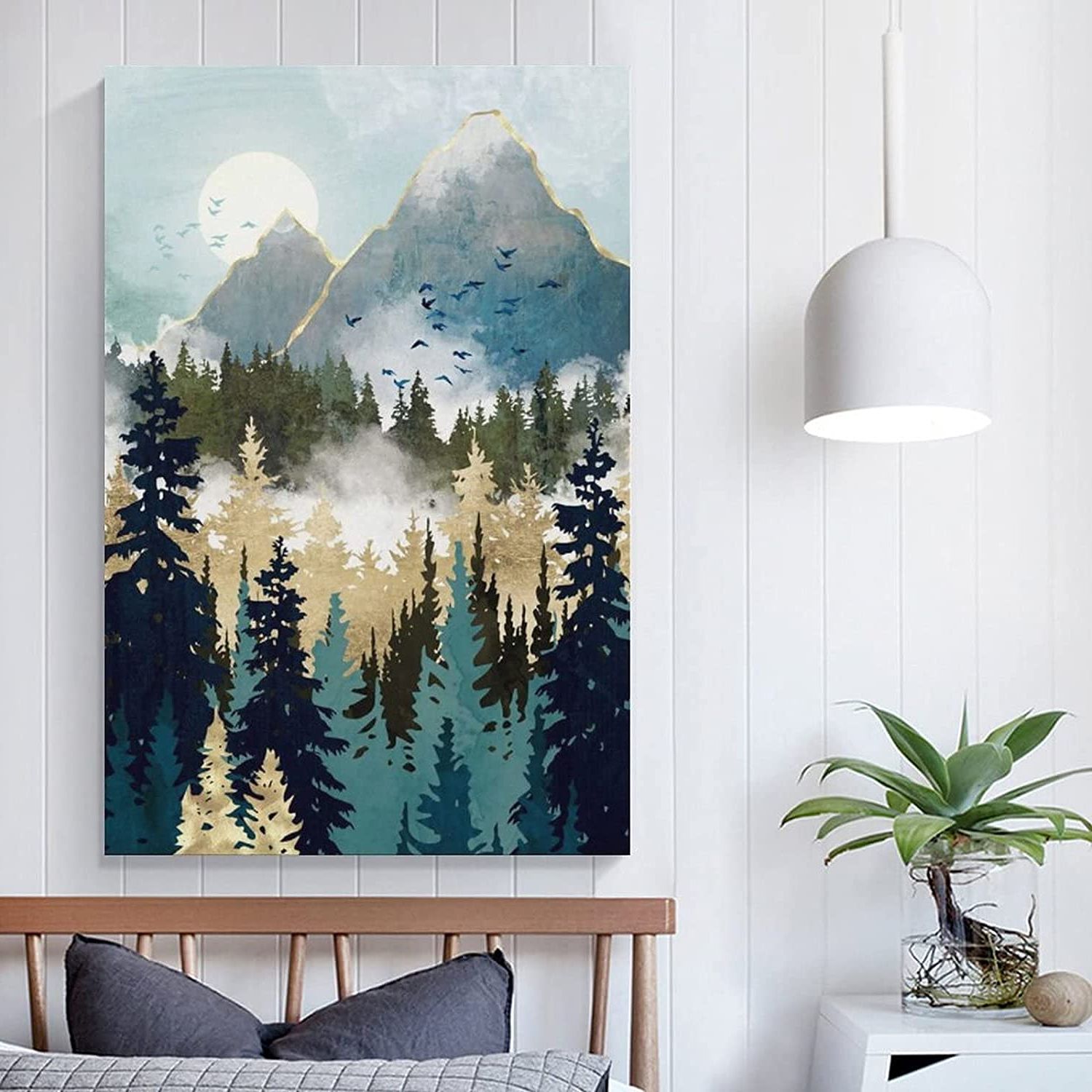 Misty Pines Wall Art For Recent Buy Linxin Misty Pines Canvas Art Poster And Wall Art Picture Print Modern  Family Bedroom Decor Posters 08×12inch(20×30cm) Online At Lowest Price In  Nigeria (View 11 of 15)