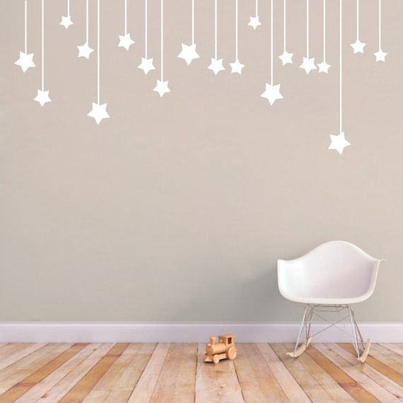 Most Current Stars Wall Art Intended For Hanging Stars Wall Decal Decorative Art Decor Sticker For – Etsy Italia (View 5 of 15)