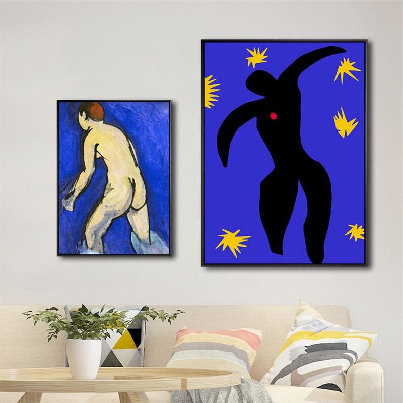 Most Popular Blue Nude Wall Art With Regard To Famous Blue Nude Art Di Henri Matisse Dipinti Su Tela On The Wall Art  Poster E Stampe Nude Art Immagine Per Living Room Decor (View 13 of 15)