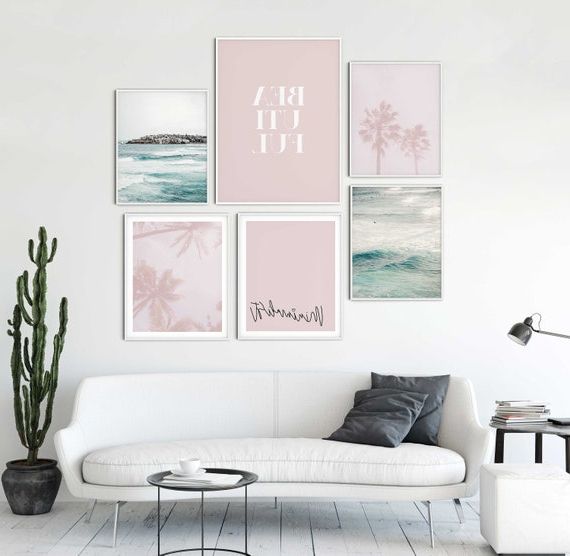 Most Recent Poster Print Wall Art Throughout Poster Set Of 6 Prints Gallery Wall Art Set Set Of Six – Etsy (Photo 1 of 15)