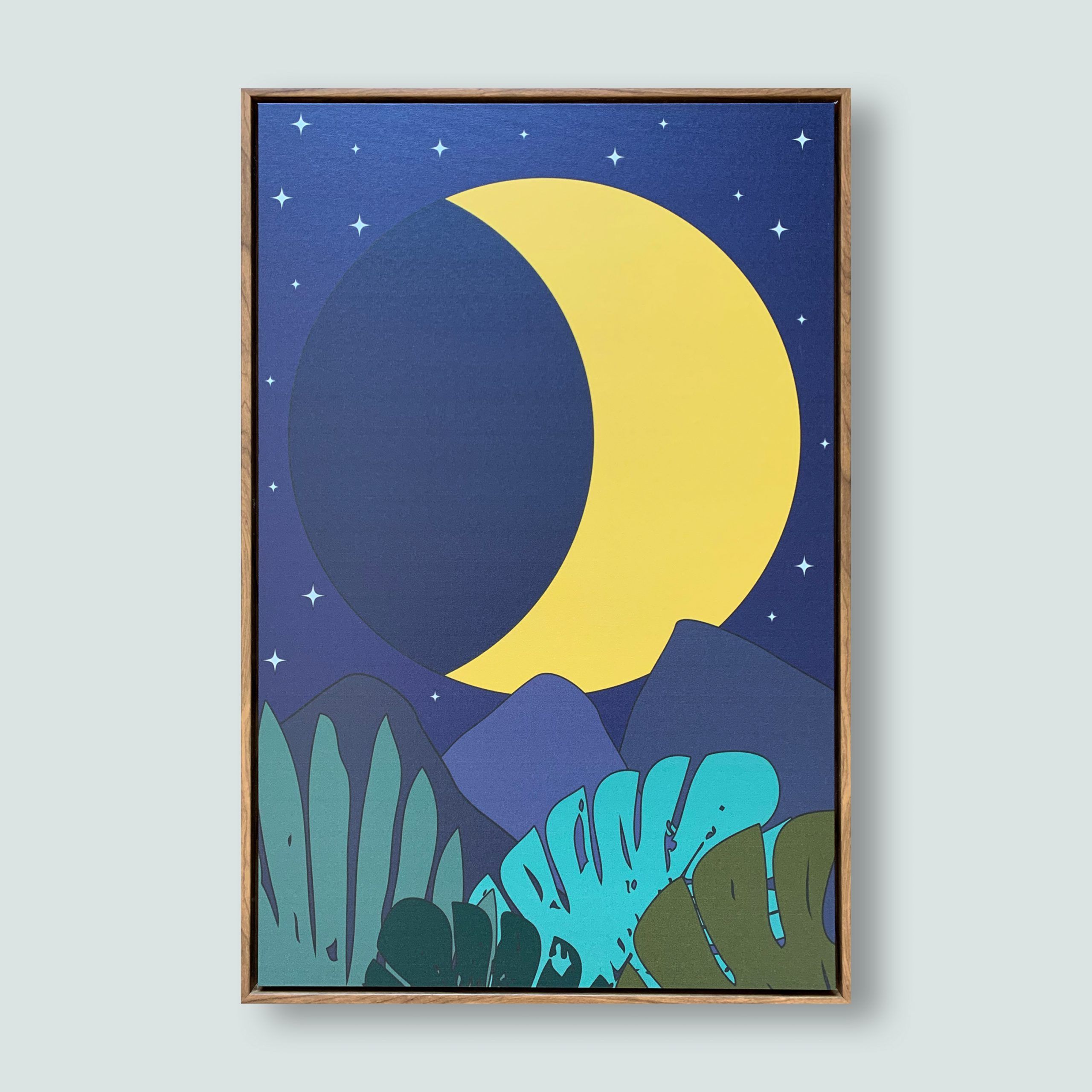 Most Recent Tropical Night Moon Wall Art – Wonderful Whirl Pertaining To Tropical Evening Wall Art (View 5 of 15)