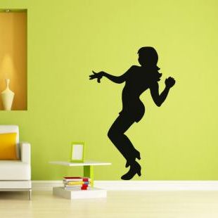 Most Recently Released Disco Girl Wall Art In Figures Wall Decals – Wall Decal Disco Dancer (View 14 of 15)