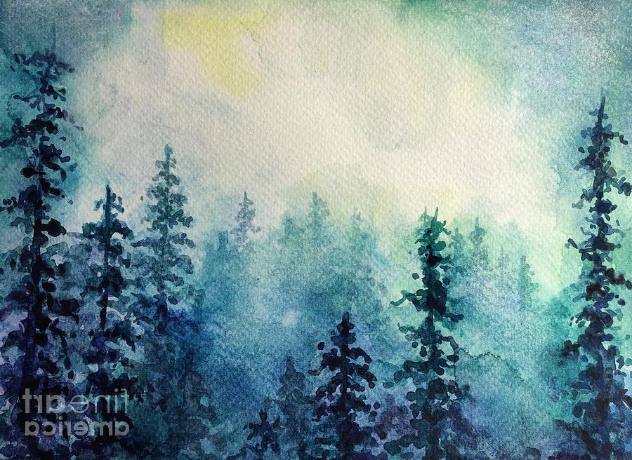Most Recently Released Misty Pines Wall Art Regarding Misty Pines Paintingsai Priya Mahajan – Pixels (View 10 of 15)