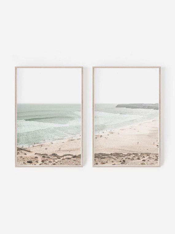 Most Recently Released Poster Print Wall Art Intended For Diy Wall Art Coastal Prints Wall Decor Set Of 2 Prints – Etsy (Photo 15 of 15)