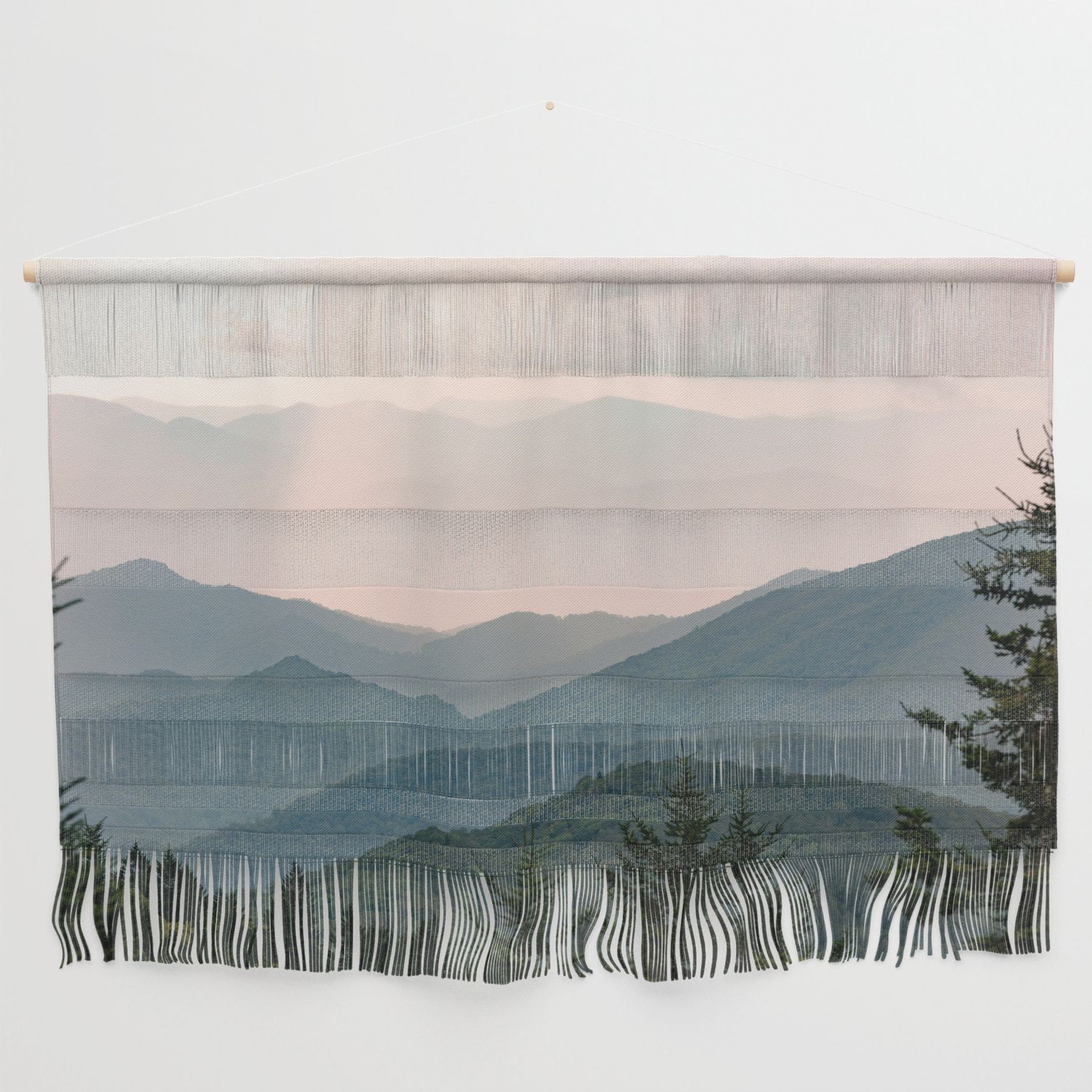 Most Up To Date Smoky Mountain Pastel Sunset Wall Hangingnature Magick Cascadia  Collection (View 11 of 15)