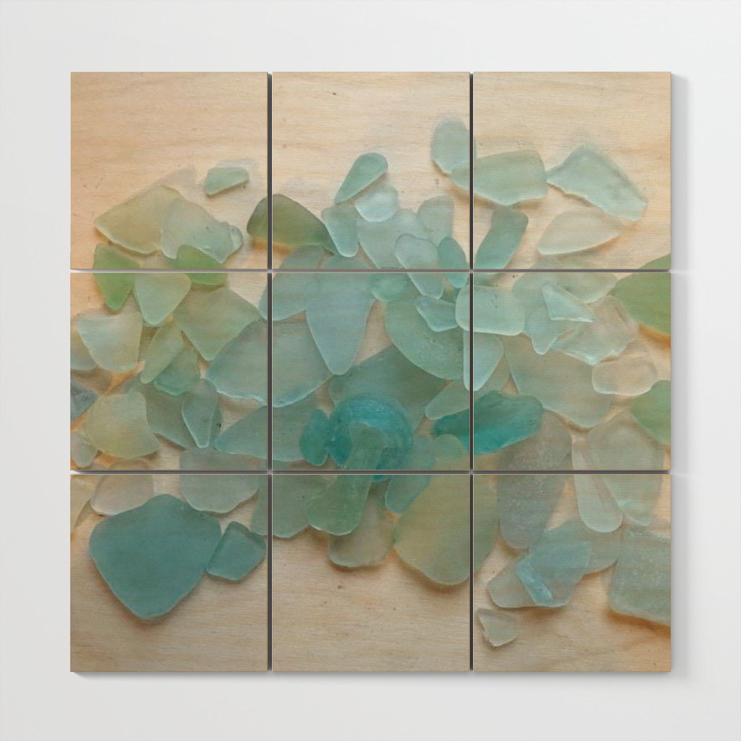 Ocean Hue Wall Art For Most Recent Ocean Hue Sea Glass Wood Wall Artcoastal Whims (View 1 of 15)