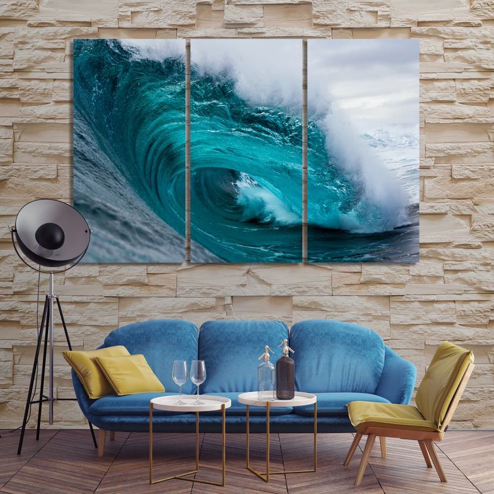 Ocean Waves Canvas Prints Art, Big Wave Wall Decor And Home Accents – Arts  Decor Intended For Favorite Waves Wall Art (Photo 5 of 15)