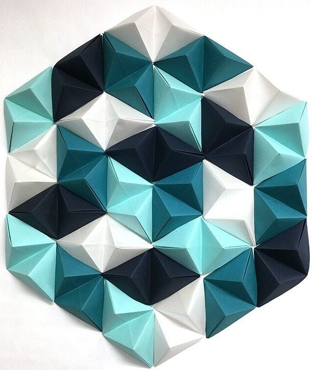 Paper Art Wall Art Within Widely Used Diy: Geometric Paper Wall Art (View 5 of 15)