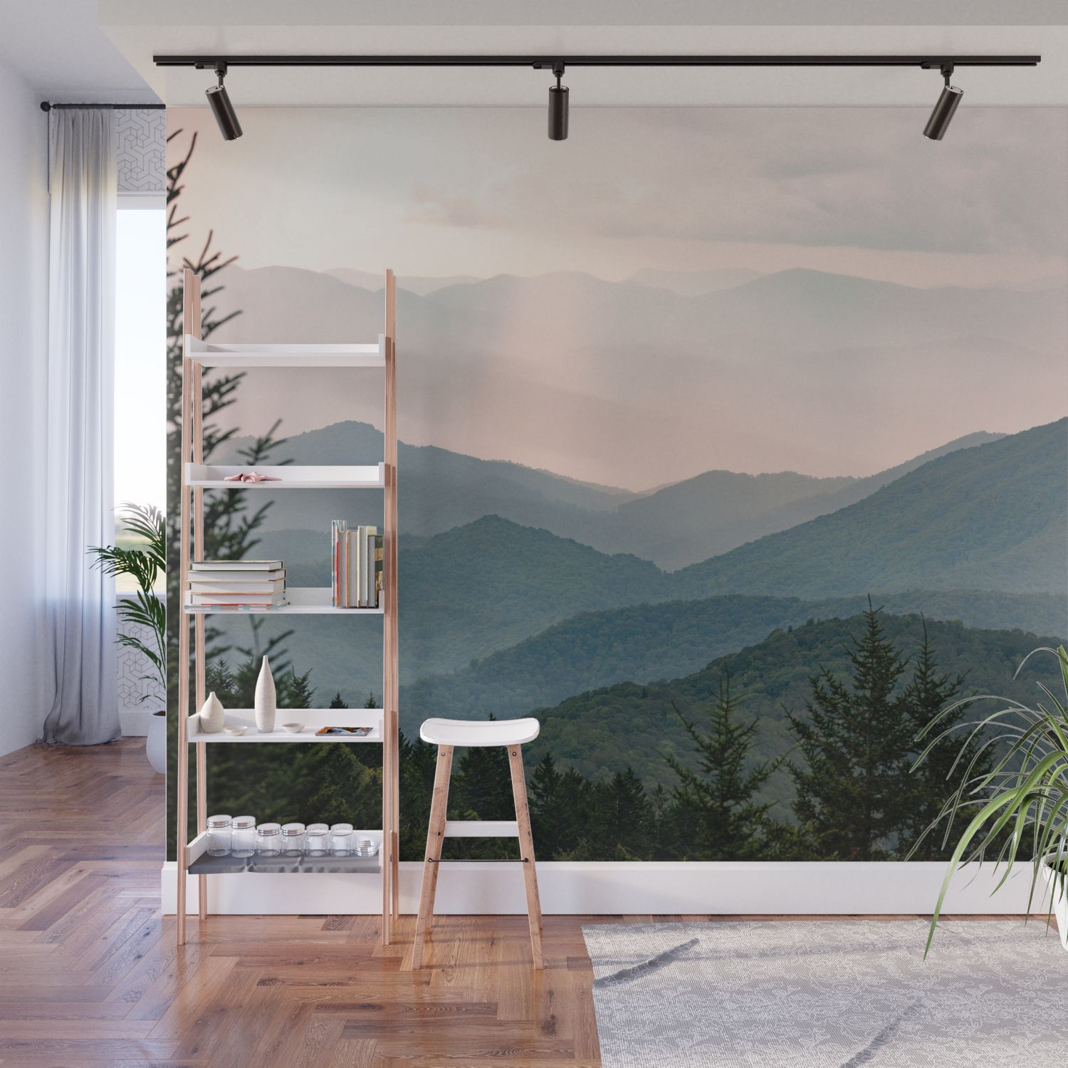 Pastel Sunset Wall Art Inside Most Popular Smoky Mountain Pastel Sunset Wall Muralnature Magick Cascadia  Collection (View 9 of 15)
