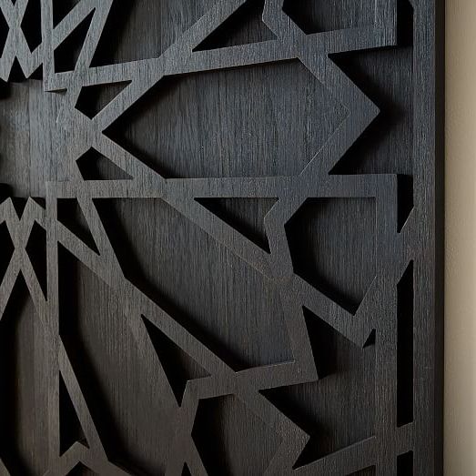 Popular Graphic Wood Square Dimensional Wall Art Pertaining To Black Wood Wall Art (Photo 7 of 15)